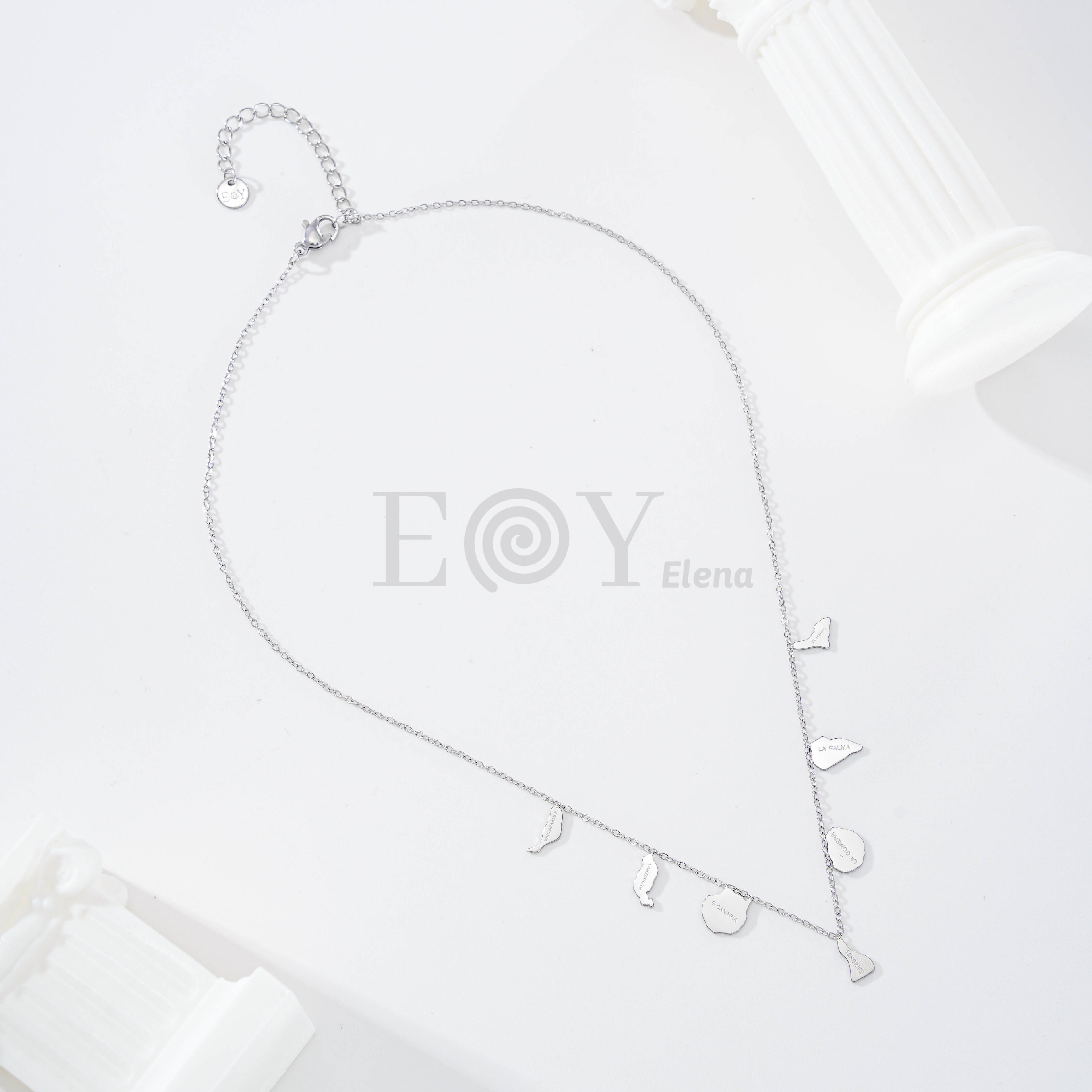 Collar Islas Canarias de Acero Inoxidable