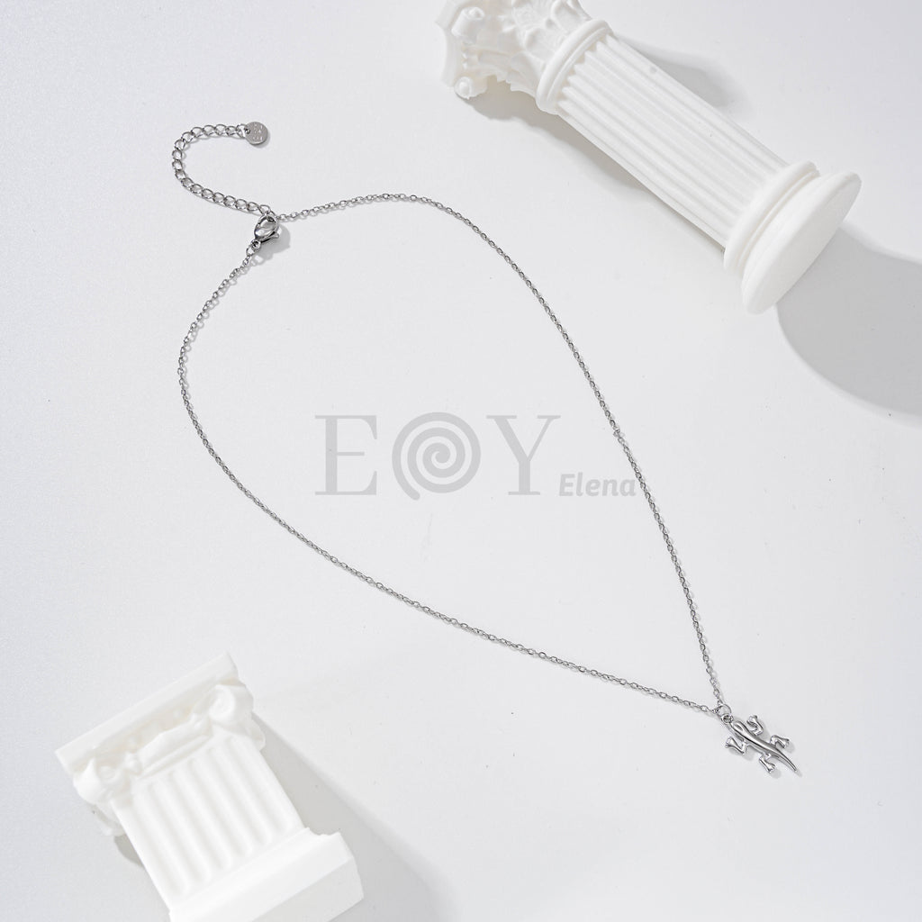 Collar Lagartija de Acero Inoxidable