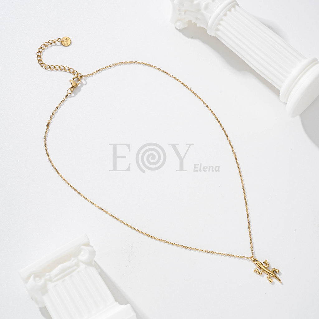 Collar Lagartija de Acero Inoxidable