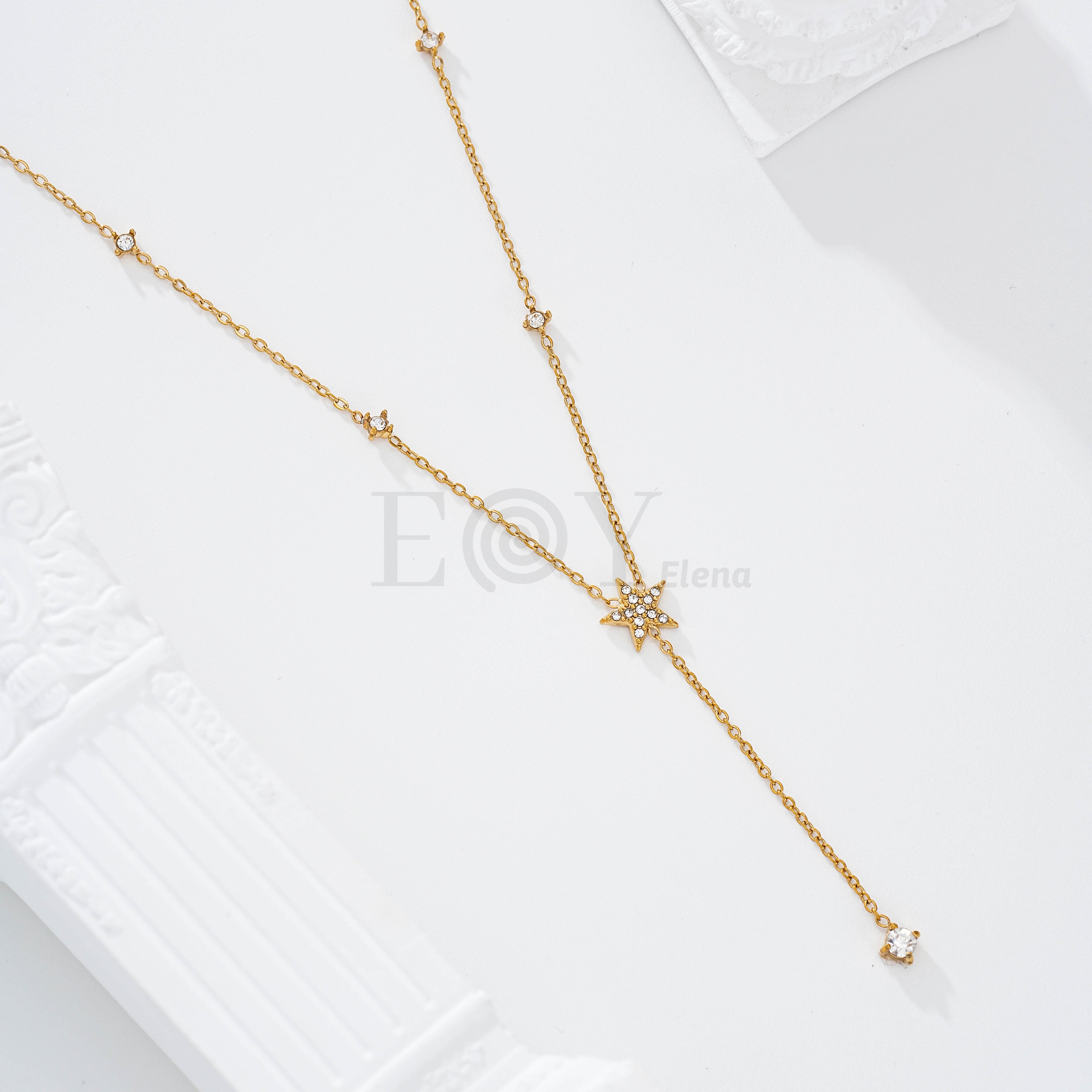 Collar estrella circonitas