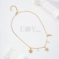 Collar charms marinos y perlas