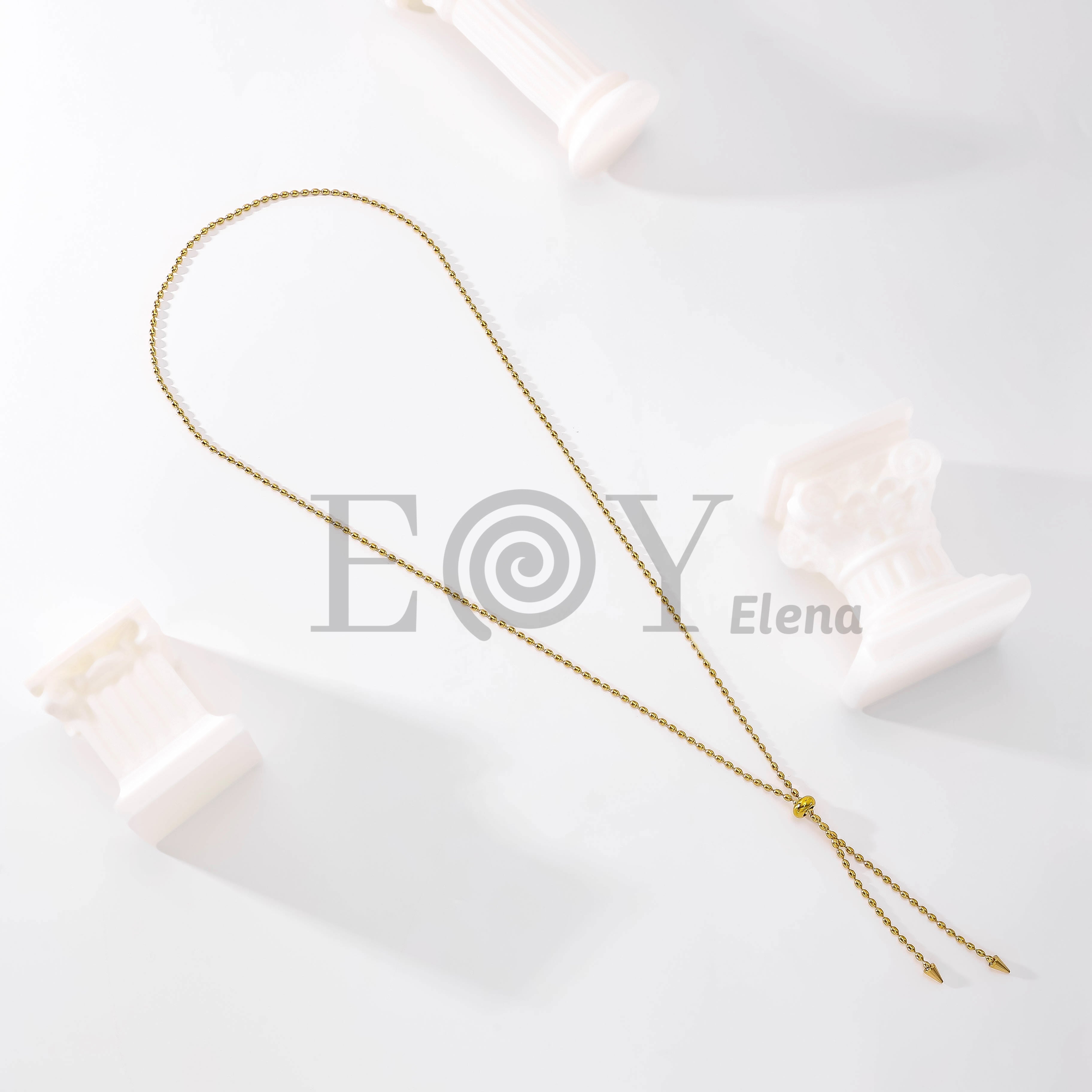 Collar Largo Ajustable Dorado