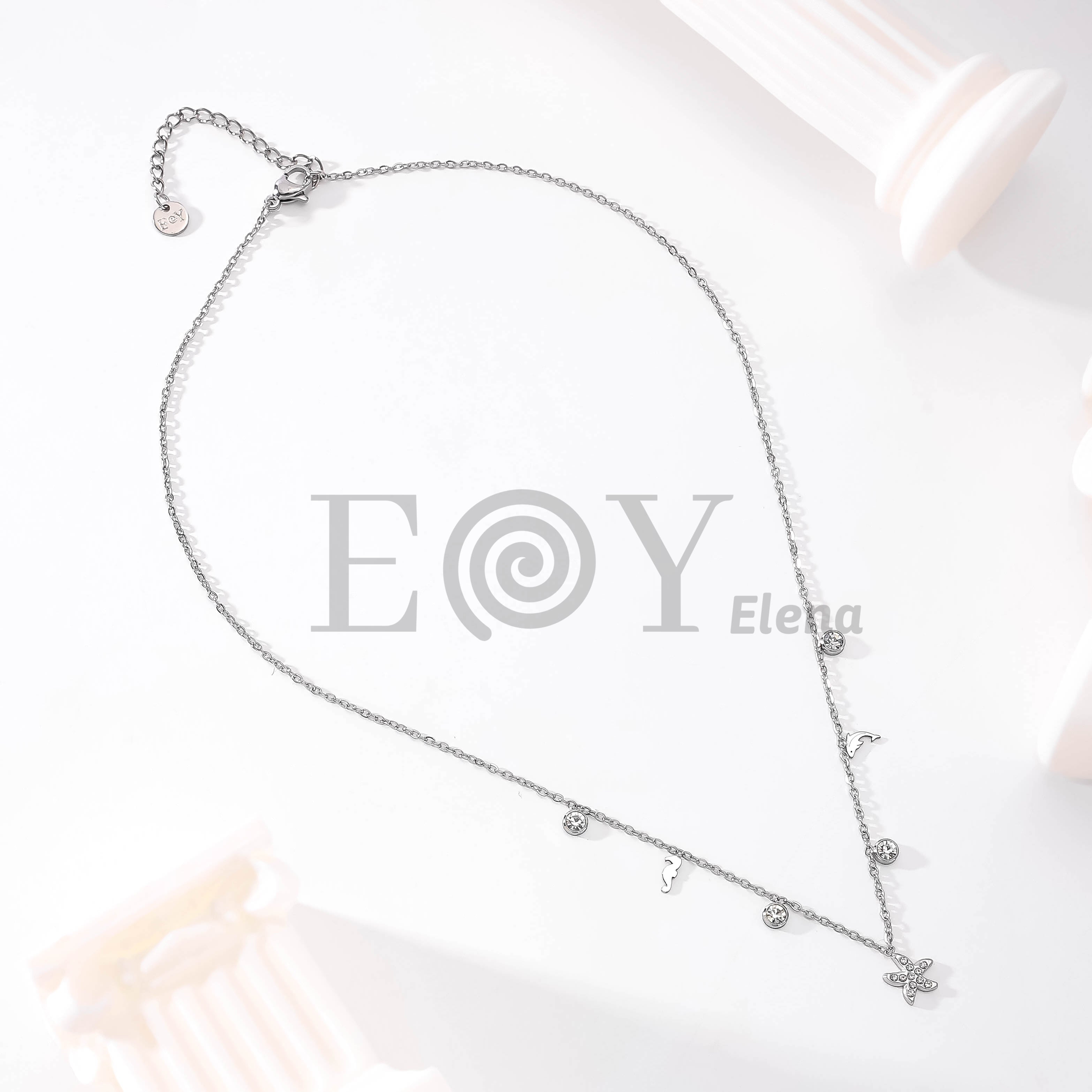 Collar Marino Estrella de Mar de Acero Inoxidable