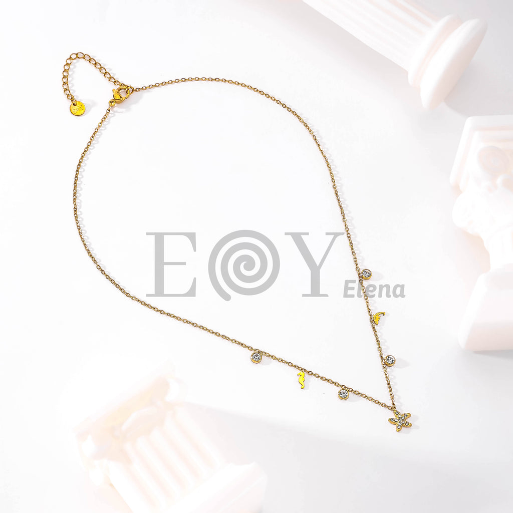 Collar Marino Estrella de Mar de Acero Inoxidable