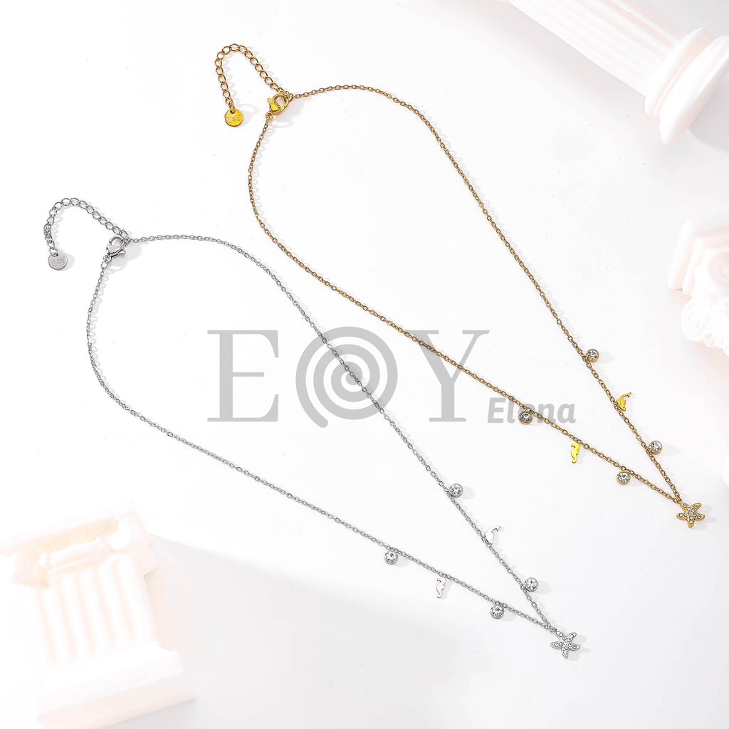Collar Marino Estrella de Mar de Acero Inoxidable