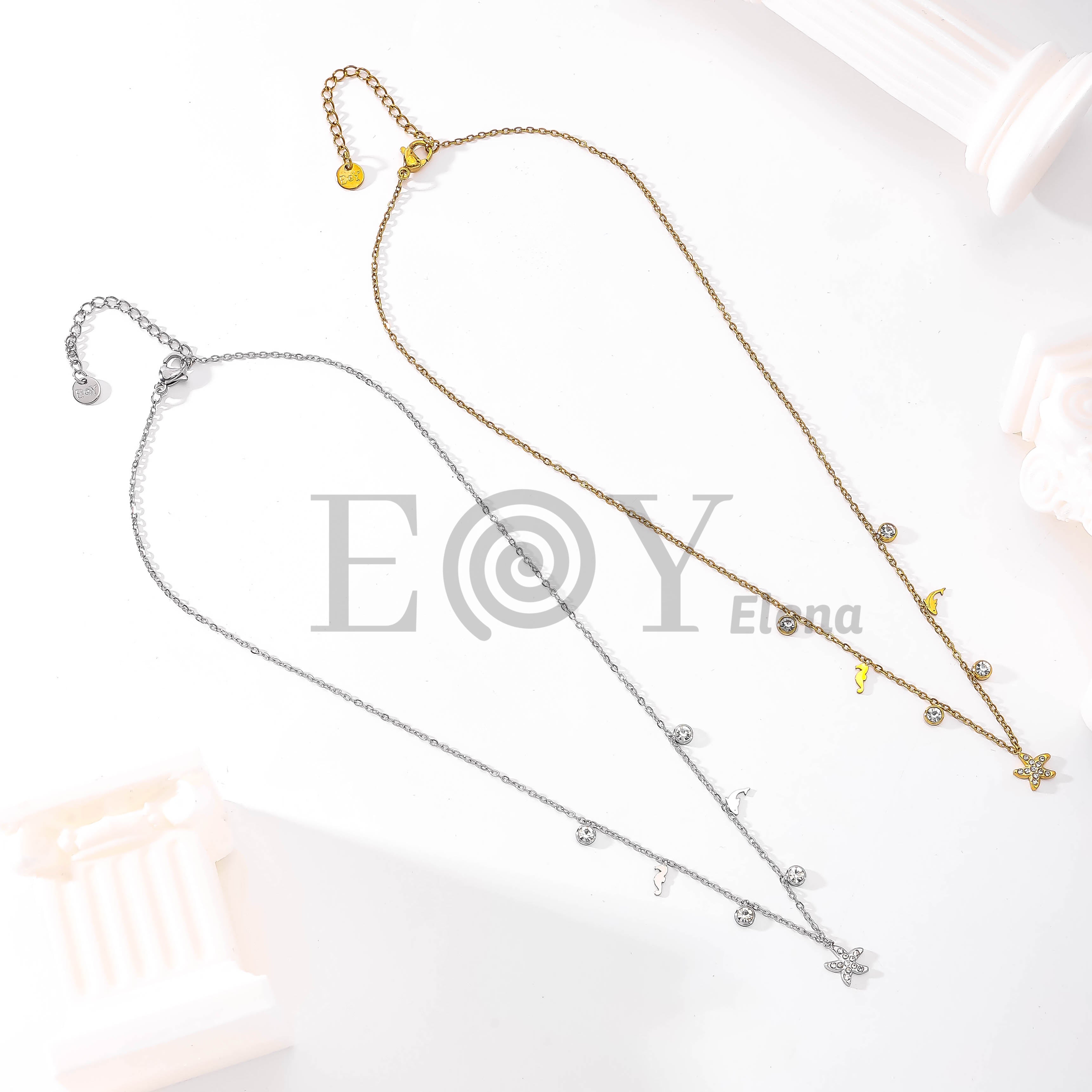 Collar Marino Estrella de Mar de Acero Inoxidable