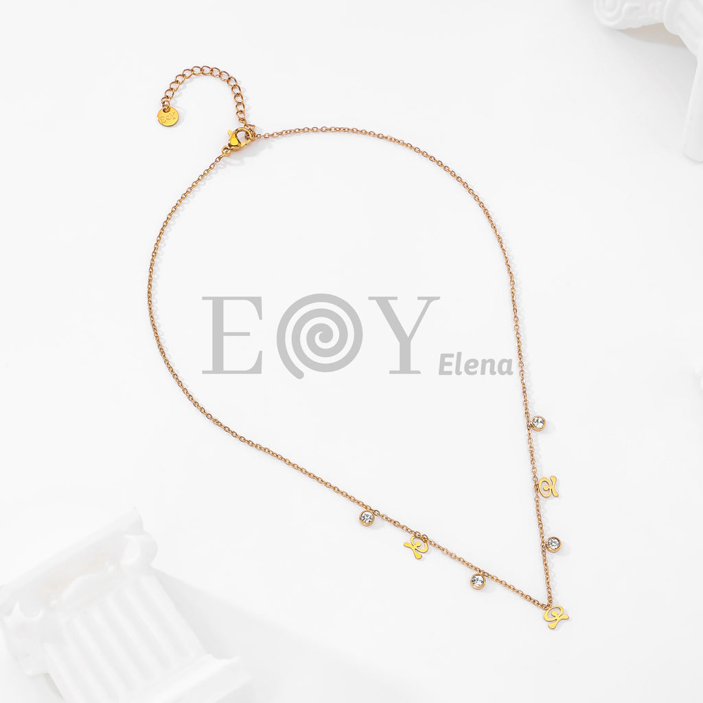 Collar símbolos con circonitas