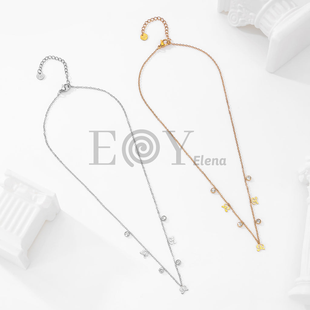 Collar símbolos con circonitas