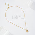 Collar con corazón y huella de perro con circonitas