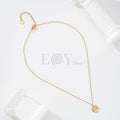 Collar doble corazón con circonitas