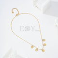 Collar chapa con circonita