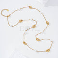 Collar largo calabrotes y perlas