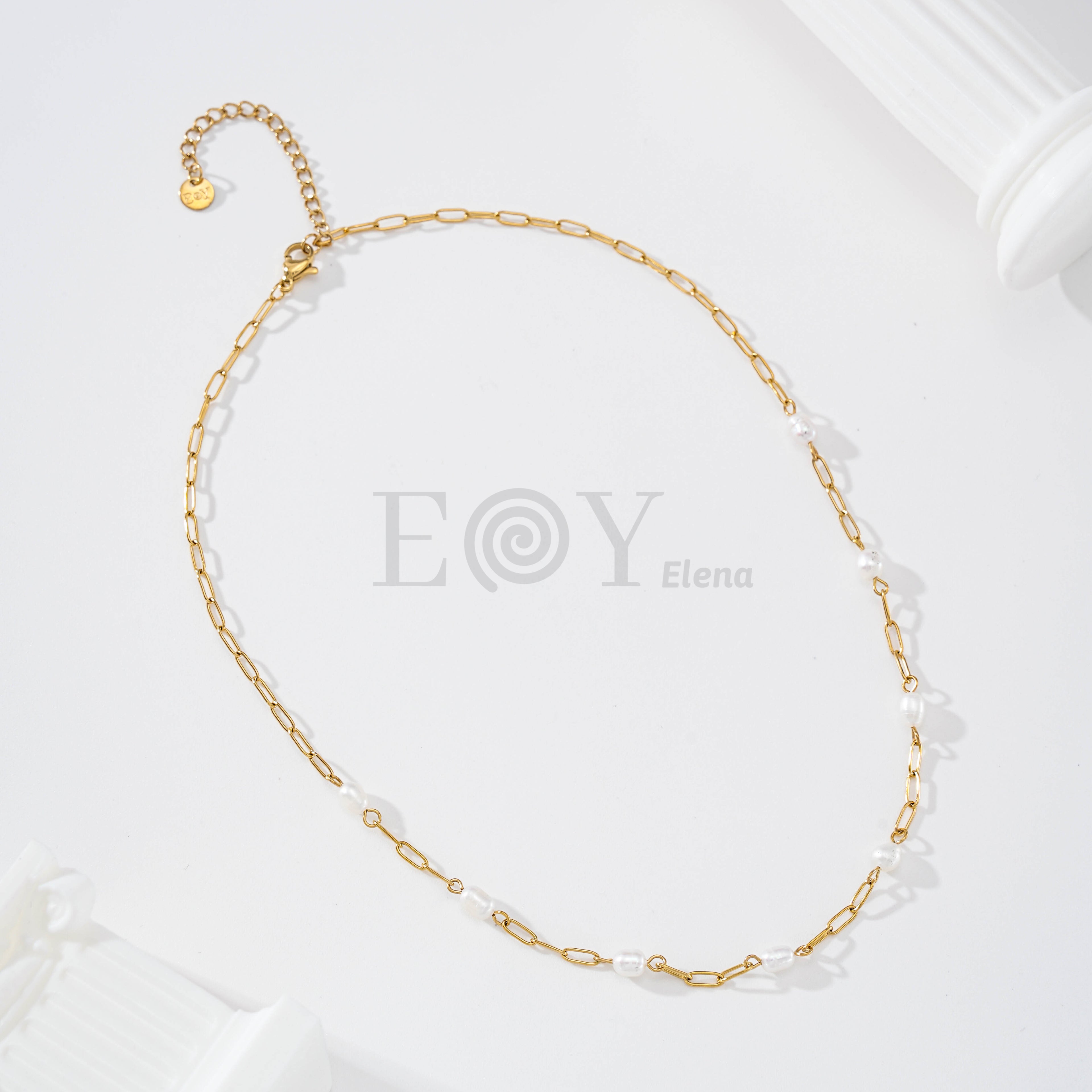 Collar con perlas