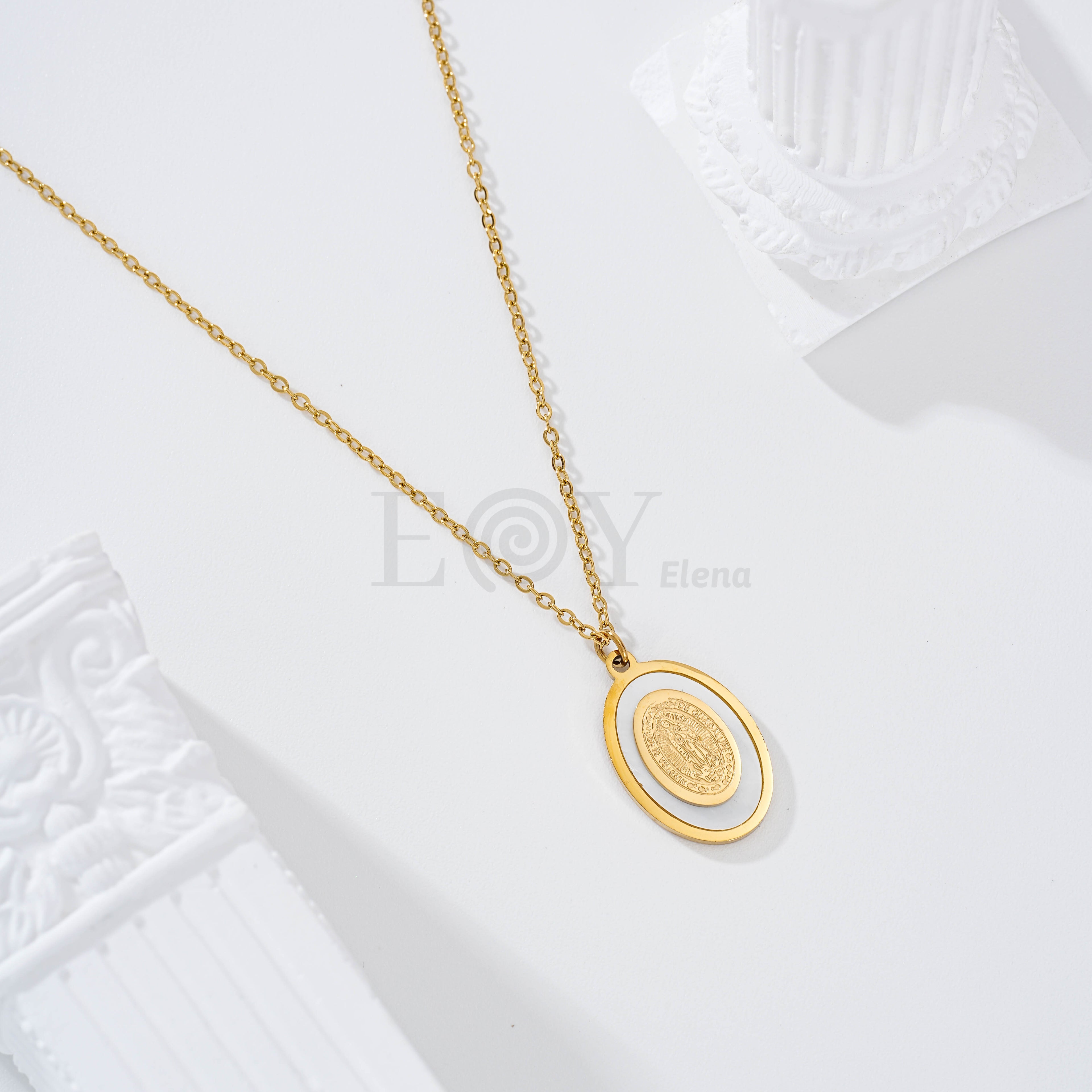 Collar Virgen Guadalupe acero