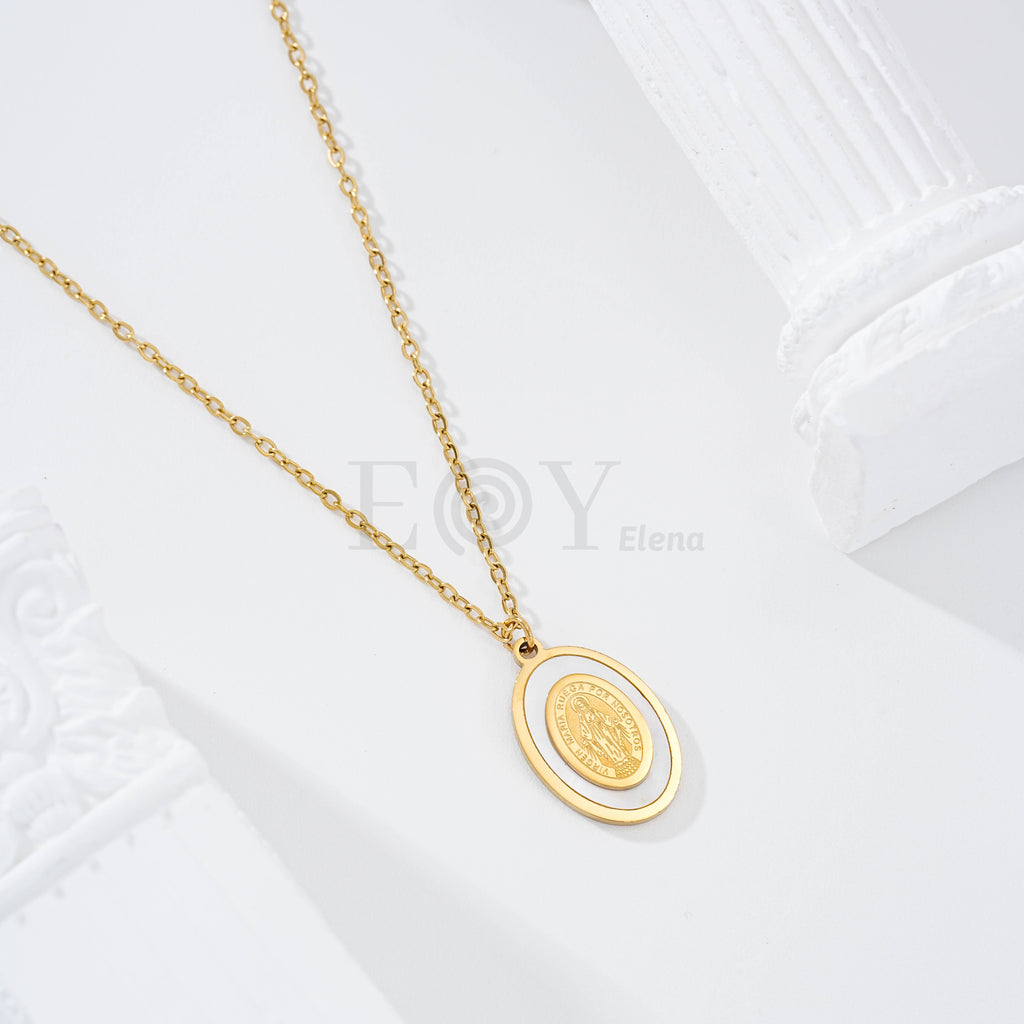Collar Virgen Milagrosa acero