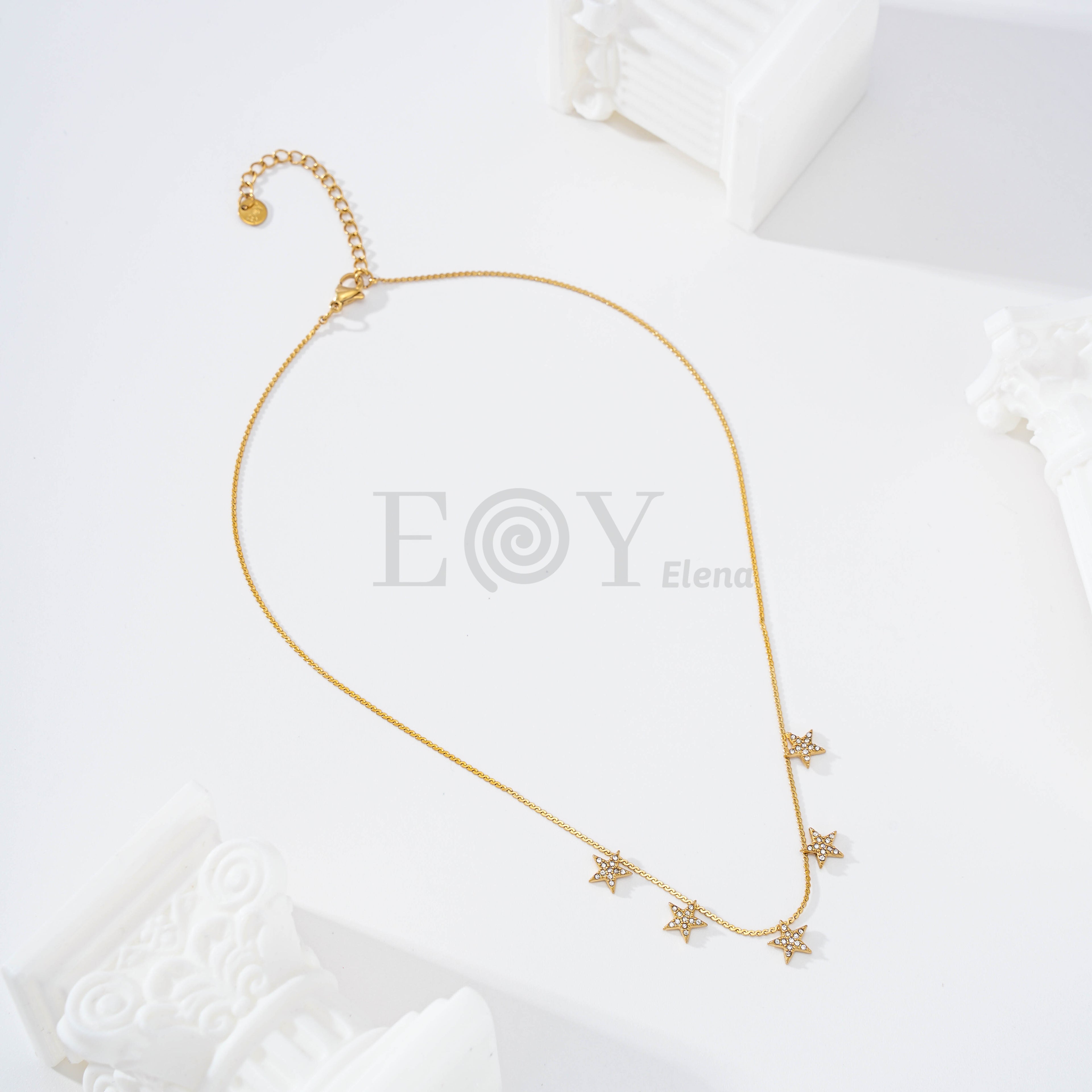 Collar estrella con circonitas