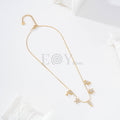 Collar charms marinos con circonitas