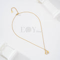 Collar Doble Corazón Dorado