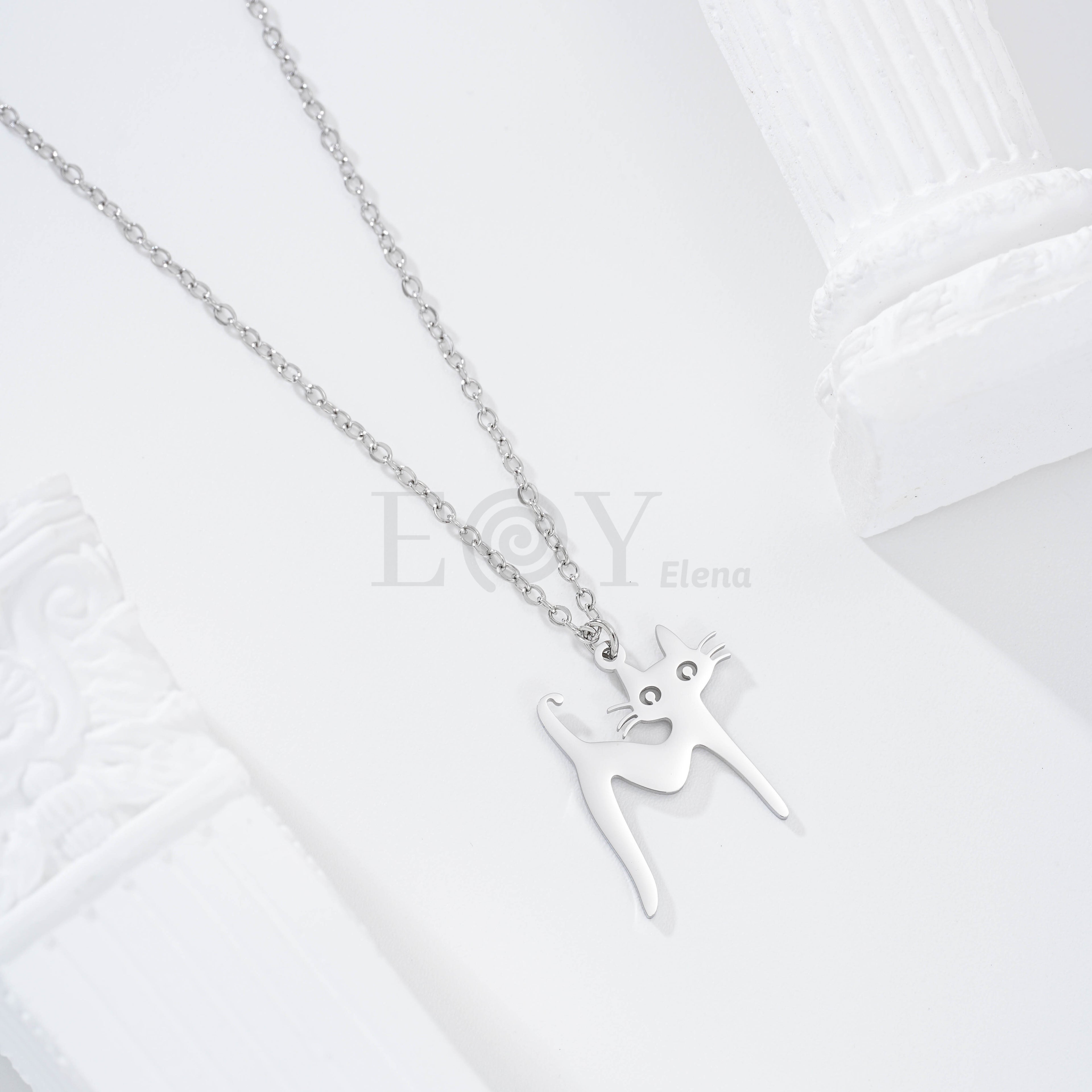 Collar gato perfil acero