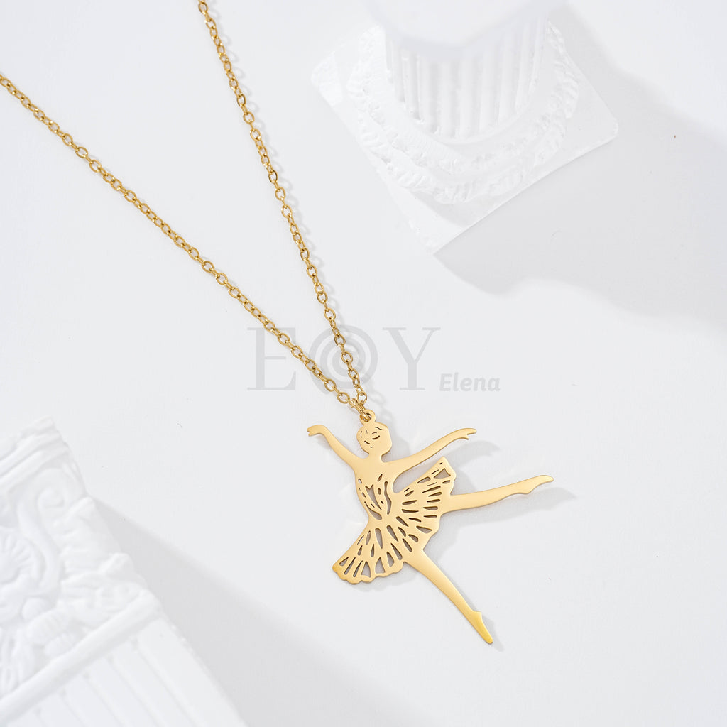 Collar bailarina acero