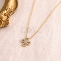 Collar trébol circonitas