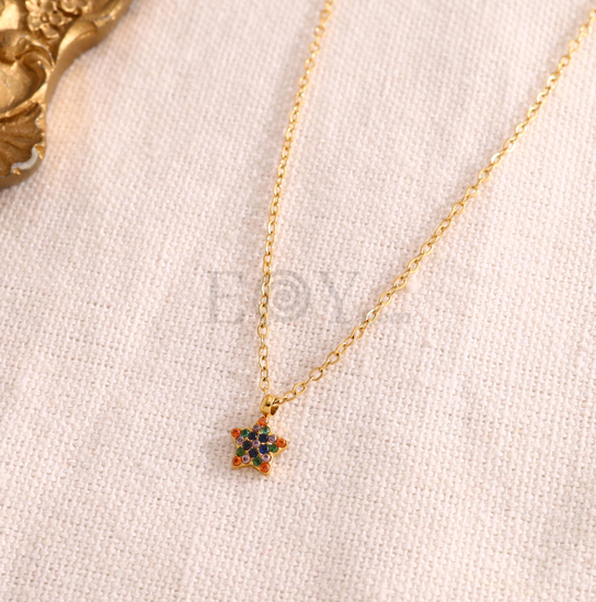 Collar estrella con circonitas