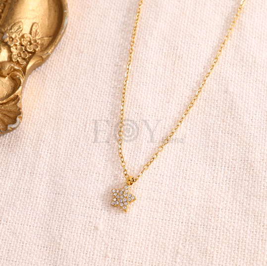Collar estrella con circonitas