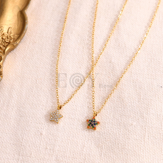 Collar estrella con circonitas