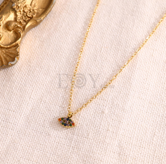Collar ojo circonitas
