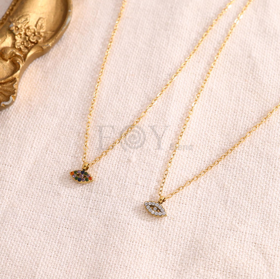 Collar ojo circonitas