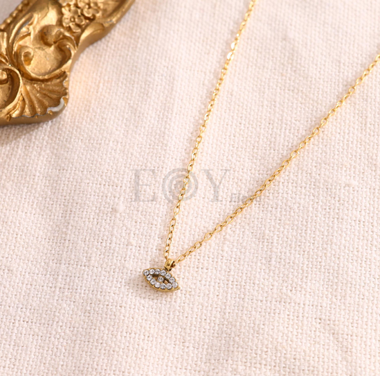 Collar ojo circonitas