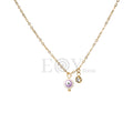 Collar con ojo turco acero