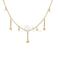 Collar chapas y estrellas acero