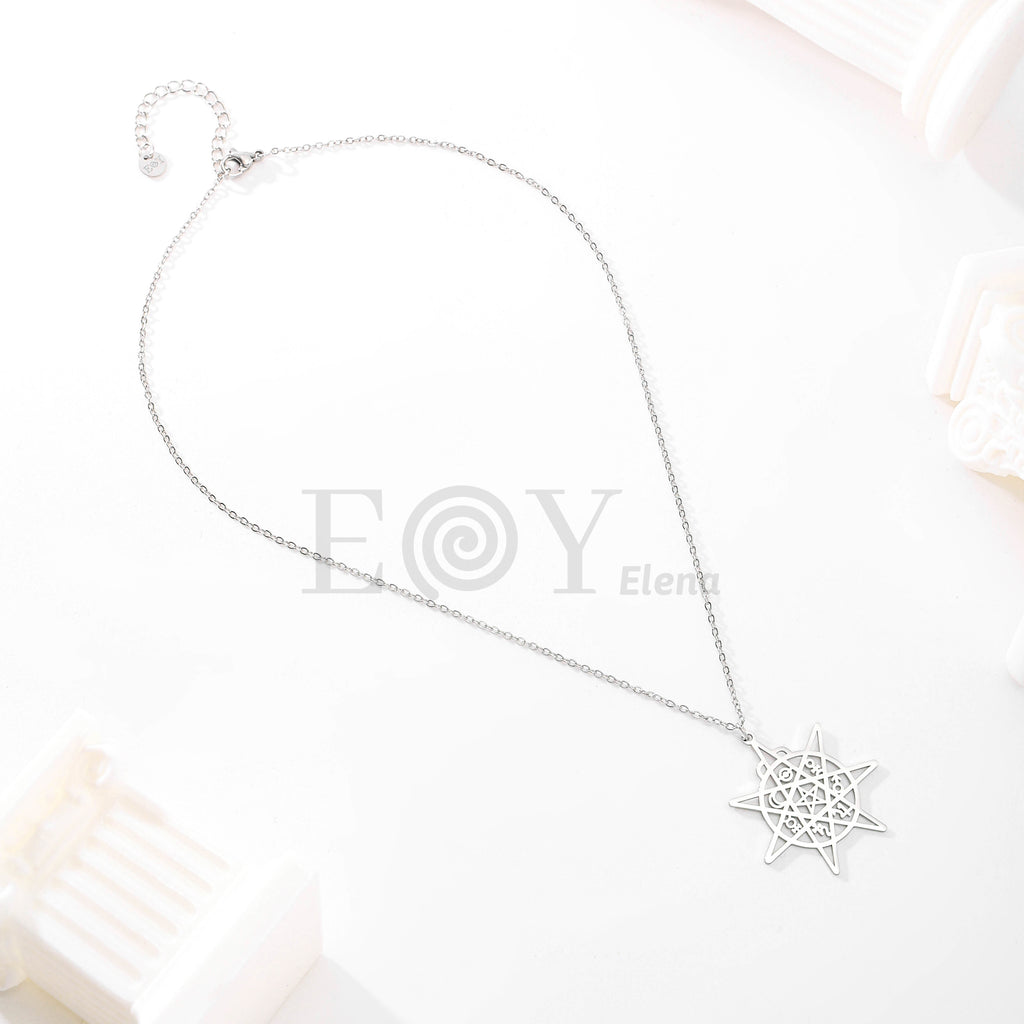 Collar estrella geométrica
