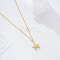 Collar estrella de mar acero