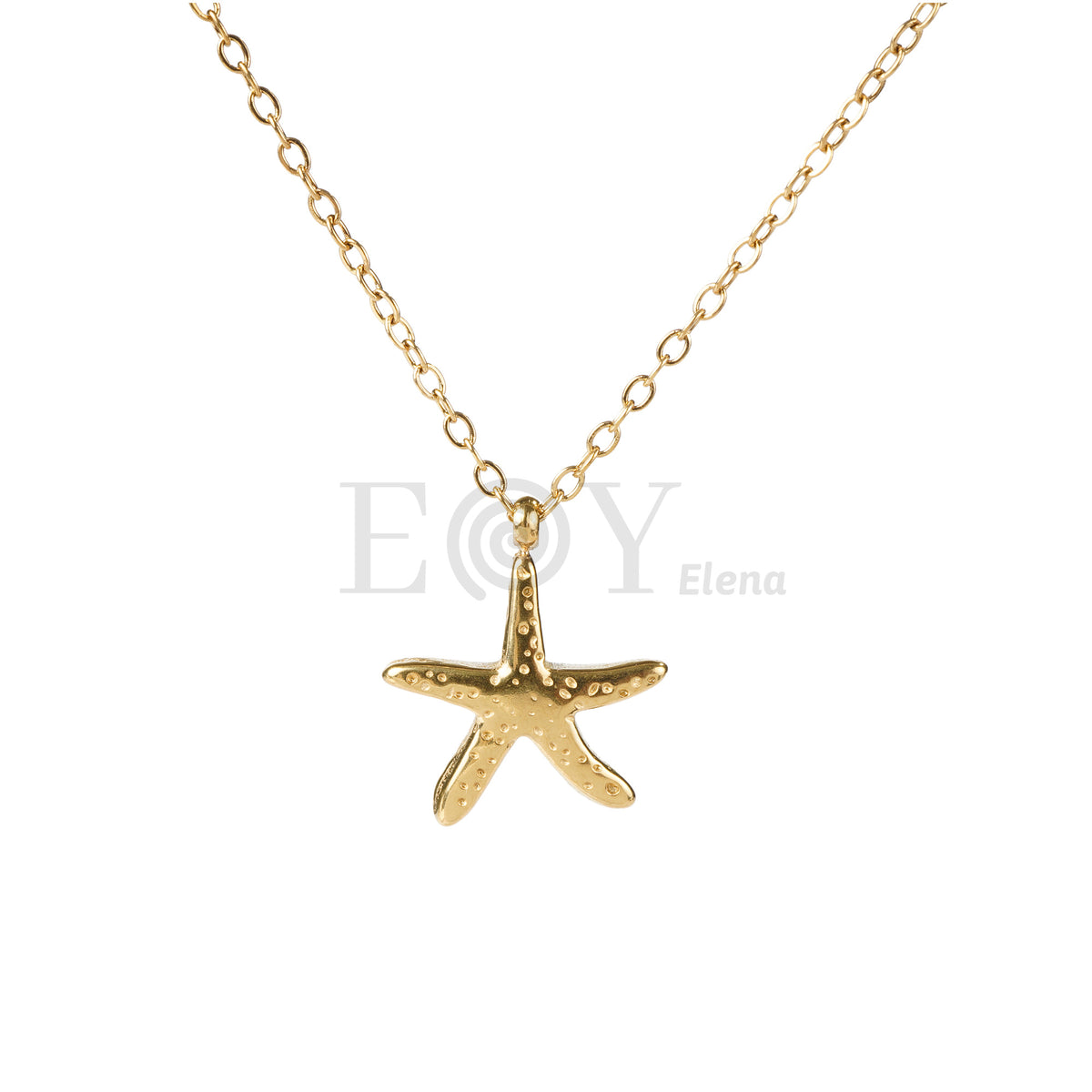 Collar estrella de mar acero