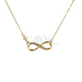 Collar infinito circonitas acero