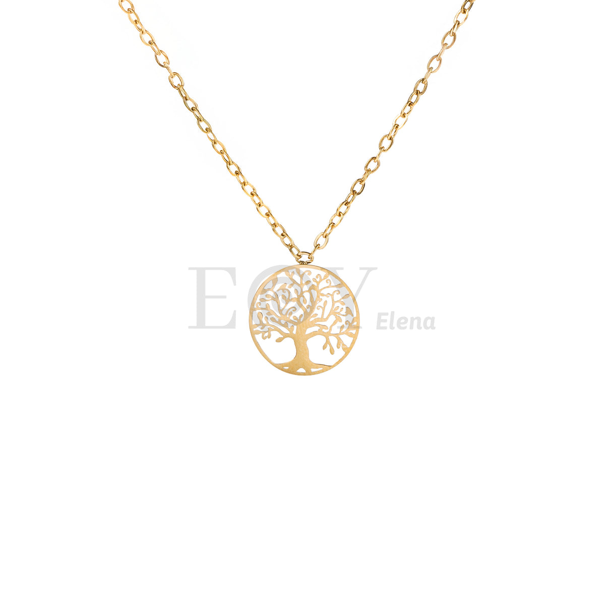 Collar árbol de la vida acero