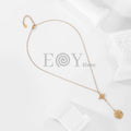 Collar nudo de bruja y estrella con símbolos