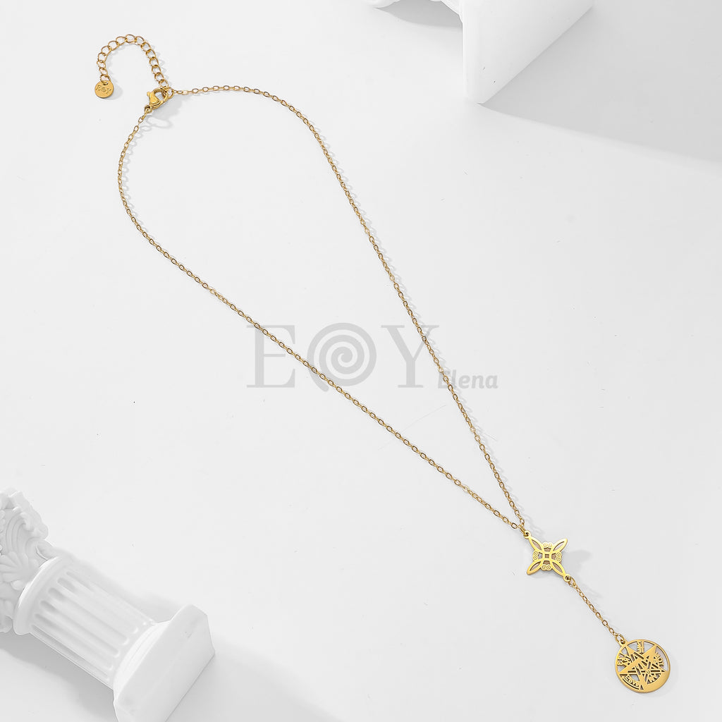 Collar nudo bruja y estrella protección