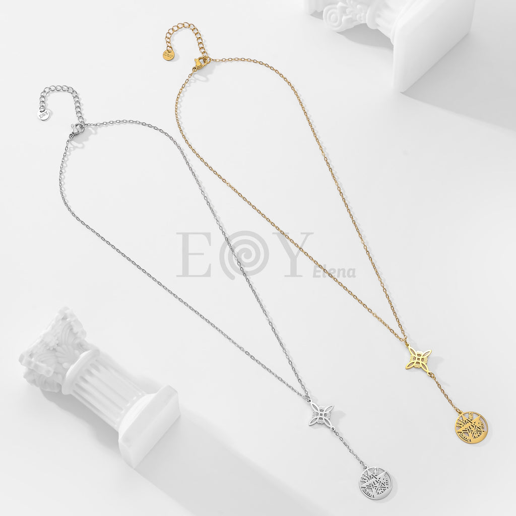 Collar nudo bruja y estrella protección