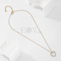 Collar corazón con circonitas