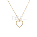 Collar corazón con circonitas