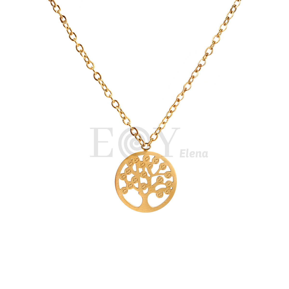 Collar árbol de la vida acero