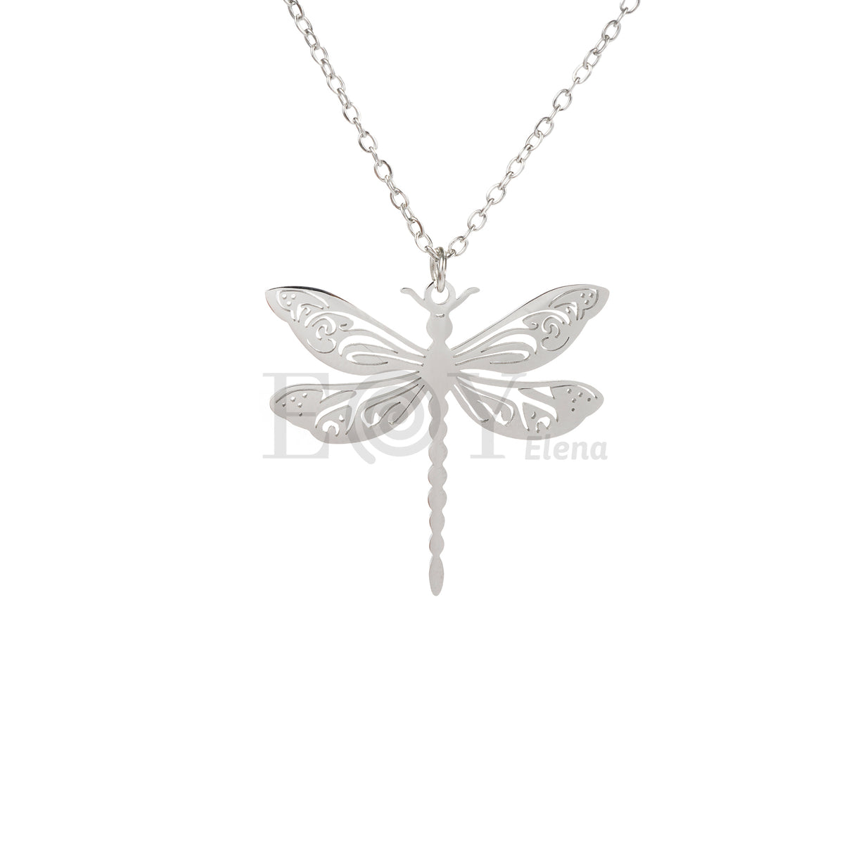 Collar libélula acero