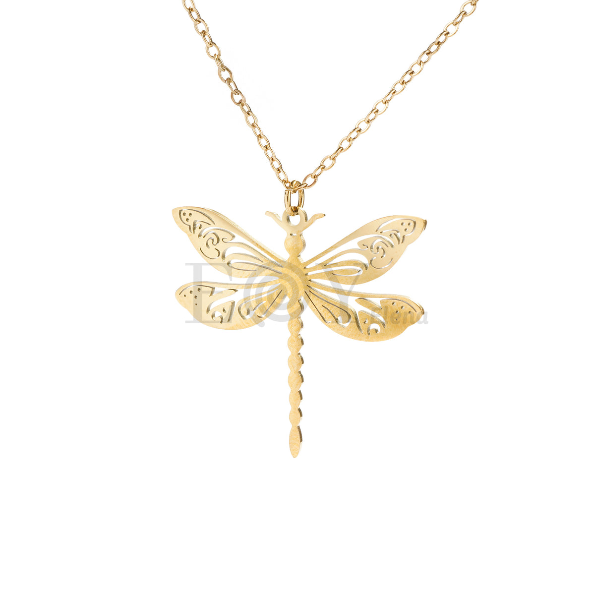 Collar libélula acero