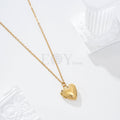 Collar corazón con interior acero
