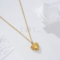 Collar corazón con interior acero