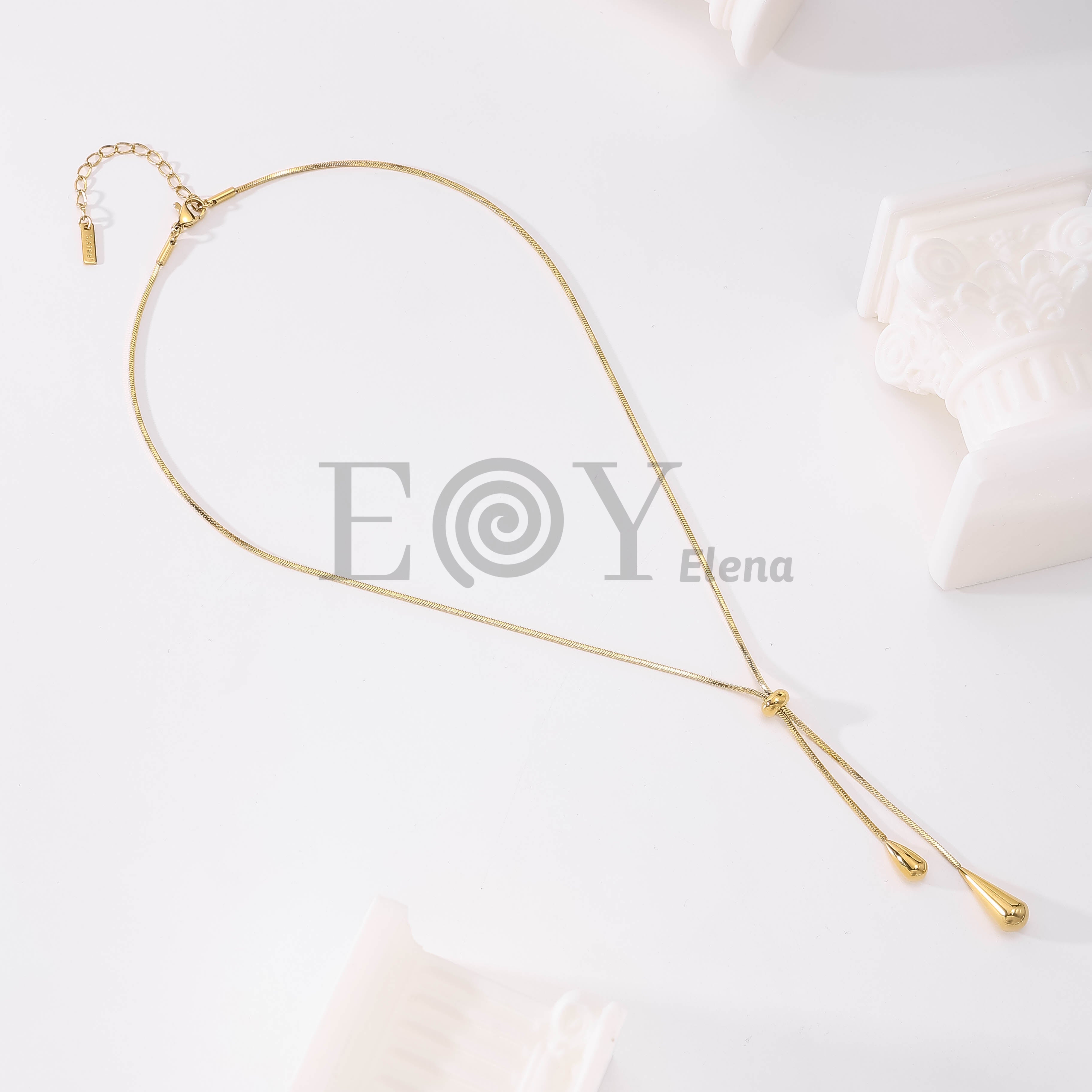 Collar Corbatero Ajustable de Acero Inoxidable
