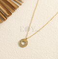 Collar círculo circonitas